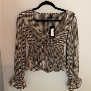 nasty gal gingham top